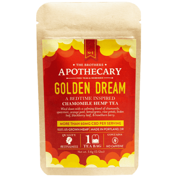 Golden Dream - Chamomile CBD Herbal Tea-1- The Plug Distribution
