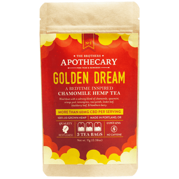 Golden Dream - Chamomile CBD Herbal Tea-3 - The Plug Distribution