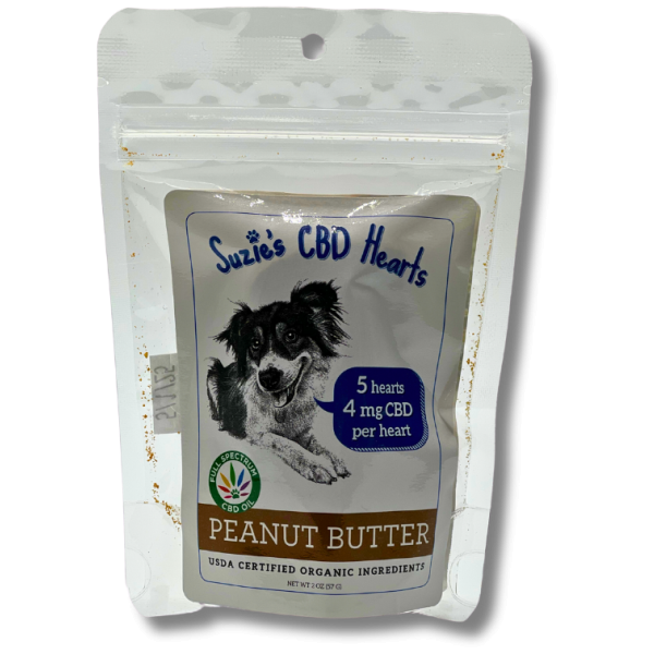 Peanut Butter CBD Hearts 4mg - The Plug Distribution