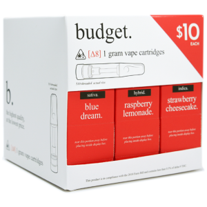 Budget Delta 8 - Closed Display Box for Cartridges - The Plug Distribution